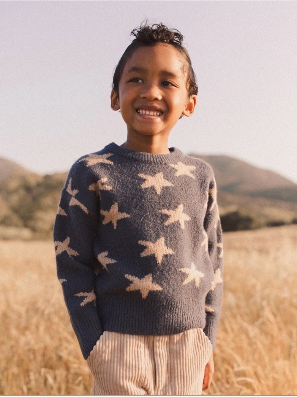 Rylee + Cru Aspen Sweater Stars 4-5Y